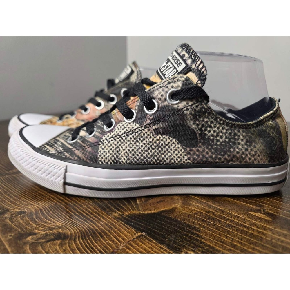 Converse All Star Women's Shoes Size‎ 7 Brown Black White Floral Print Shoes - Picture 9 of 15